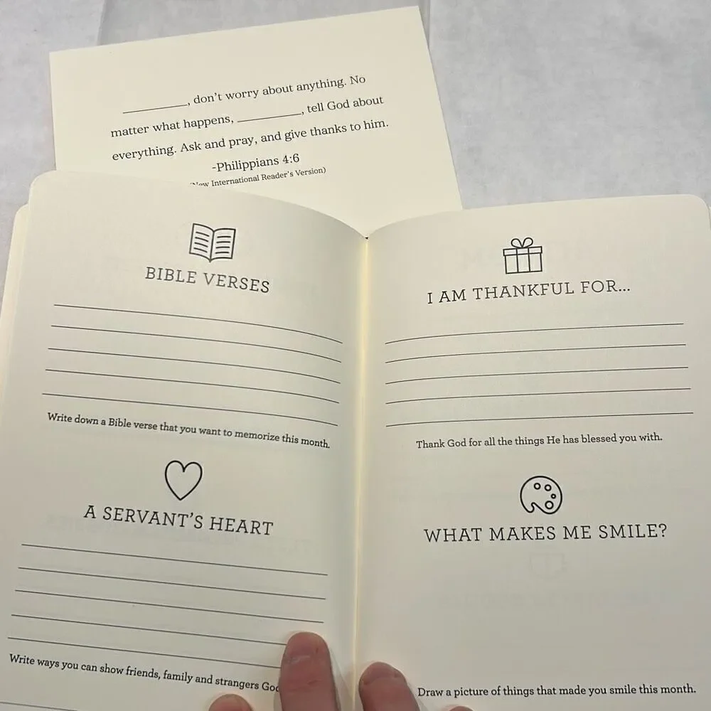 NEW Val Marie Paper Kids Prayer Journal 6-Month Undated 5x7 SET OF 2